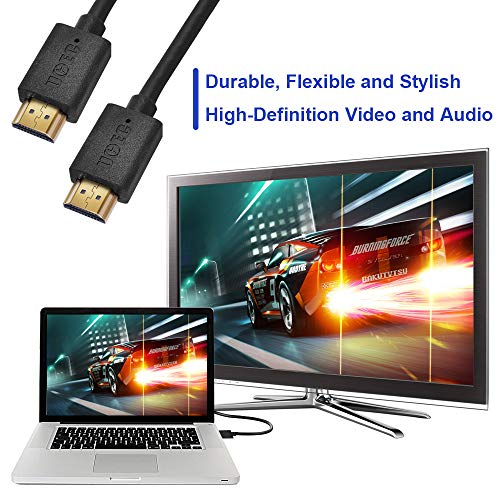 UCEC 8K HDMI Kablosu 3 Feet,HDMI 2.1 Ultra Yüksek Hızlı 8K 4K 120Hz HDR 48Gbps Gelişmiş Ses Dönüşü, HDR, HDCP, 3D, 7680P