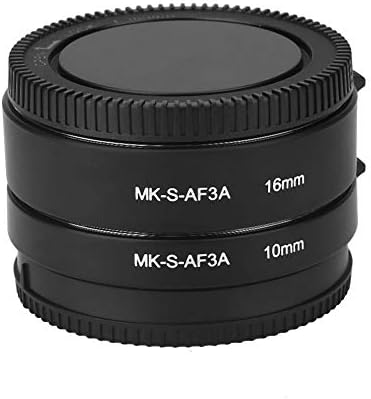 Qıılu Lens Uzatma Tüpü, otomatik Odaklama AF Makro Uzatma Tüpü Seti 10mm, 16mm Fit Sony E/FE NEX3 NEX5 NEX6 NEX7 A5000/A6000/A7