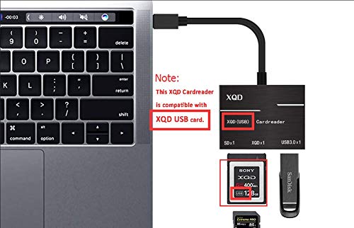XQD Kart Okuyucu Adaptörü, USB C Taşınabilir Flash Bellek Kart Okuyucu Yüksek Hızlı Konektör, Yazma SD (HC/XC), Sony G Serisi,