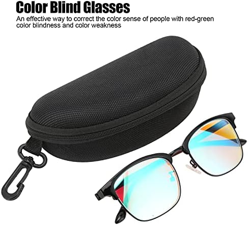Renk Körü Gözlükleri, Kırmızı Yeşil Ayırt Edici Unisex Renk Körü Gözlükleri, Erkekler için Kimya Mühendisliği için Gözlük Kılıflı