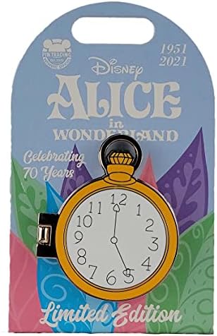 Disney Pin - Alice Harikalar Diyarında 70. Yıl Dönümü-Cep Saati-Cheshire Kedisi