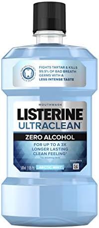 Listerine Ultraclean Sıfır Alkol Tartar Kontrolü Gargara, Ağız Kokusu ve Tartarla Mücadeleye Yardımcı Olmak için Ağız Durulama,