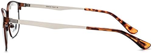 L4F Yuvarlak Gözlük Çerçevesi İş erkek Ultralight Alaşım Metal Gözlük erkek Vidasız GF002 (Renk: A)