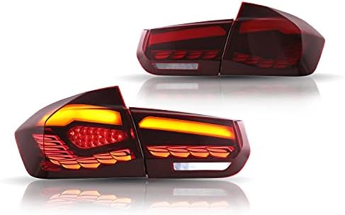 ınginuity zaman LED park lambaları Sıralı Göstergesi 2012-2018 BMW F30 F35 F80 M3 arka lamba donanımı (Kırmızı)
