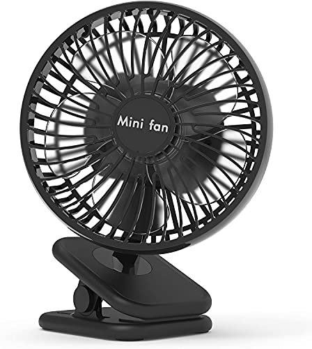 10000mAh Klipsli Fan, Elektrik Kesintisi için Maksimum 53 Saat Uzun Çalışma Saatine Sahip 6 İnç Pille Çalışan Fan, 4 Hız, Hızlı