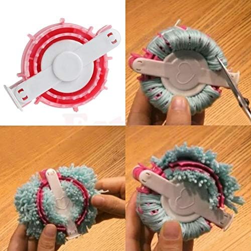 Zonster Kalp Şekli Pom Pom Maker Kabartmak Topu Weaver Örgü Craf Aracı Küçük 50mm