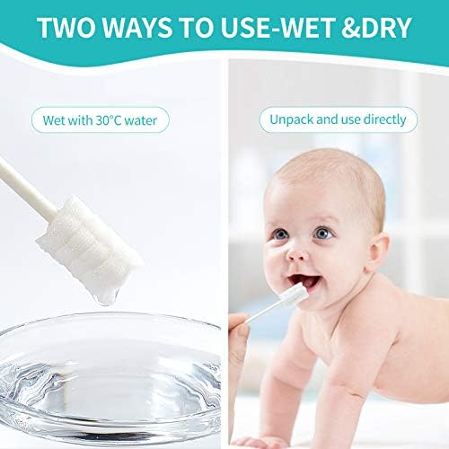 48 PCS Bebek Diş Fırçası, Yenidoğan Bebek Dil Temizleyici Diş Fırçası Temiz Bebek Diş Etleri Tek Kullanımlık Dil Temizleyici