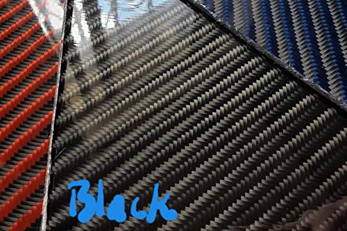 6x 36 x1 / 8 Siyah 4x4 Dimi Karbon Fiber Fiberglas Plaka Levha Paneli Parlak Bir Tarafı