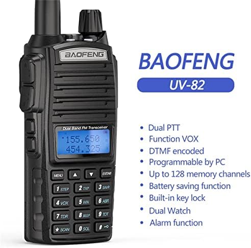 AırıtonxBaofeng UV-82 8 W VHF UHF FM Verici Dual Band İki Yönlü Radyo ile Airiton 18.89 Taktik Anten