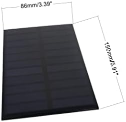 Heyıarbeıt 1 Adet 5.5 V 1.6 W Küçük Polisilikon Epoksi Reçine DIY Güneş PANELİ Modülü 150mm x 86mm/5.91 x 3.39 Hücre Şarj için