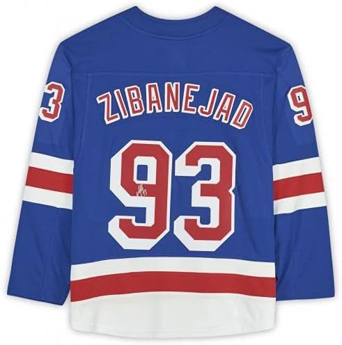 Mika Zibanejad New York Rangers İmzalı Mavi Fanatikler Ayrılıkçı Forması-İmzalı NHL Formaları