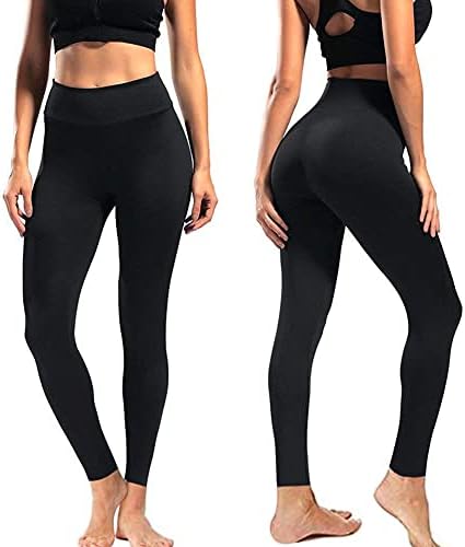 Kadınlar için yüksek Belli Tayt - Yumuşak Atletik Karın Kontrol Pantolon Koşu Bisiklet Yoga Egzersiz için-Reg & Artı Boyutu