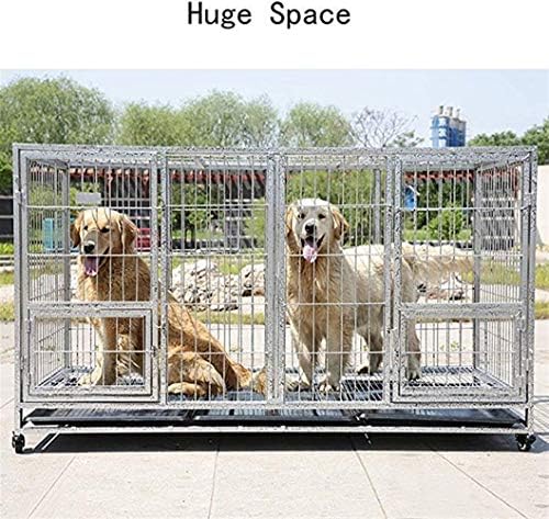 Büyük Köpek Kafesi Köpek Taşıyıcı Katlanır Metal köpek Kafesi Köpek Taşıma Sandık Ağır Haddeleme Pet Oyun Parkı egzersiz tavası