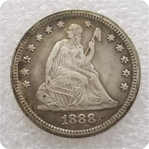 MOMOKY Kopya 1880-1889 ABD Liberty Antik Çeyrek Cent Sikke Çoğaltma Morgan Dolar hatıra parası ABD Koleksiyonu El Sanatları Hatıra