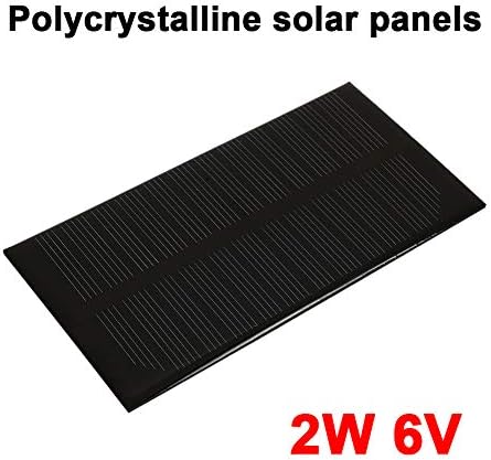 JUNKAİ Güneş Paneli Solar Şarj Cihazı Bölmesi Dayanıklı Güneş Işığı 2W 6V