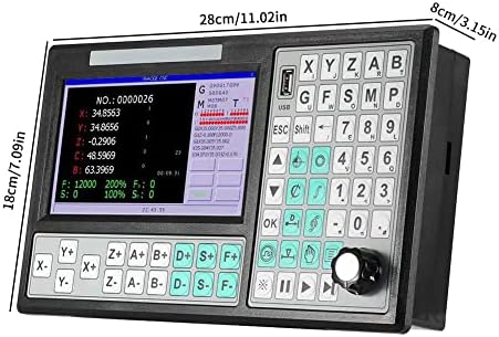 BOBOYA CNC Kontrolör 5 Eksen Çevrimdışı Hareket LCD Ekran Router Oyma Makinesi Kontrolörü, kontrolör