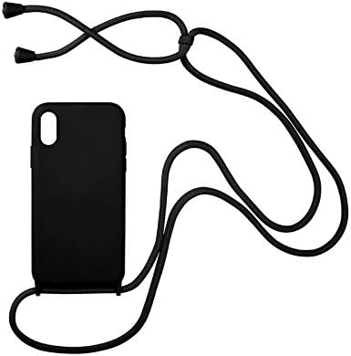 Zija Crossbody Kolye Tutucu telefon iphone için kılıf 11 pro XS max Xr 6 s 7 8 Artı Kordon Silikon kılıf Kapak ile Kordon Askısı