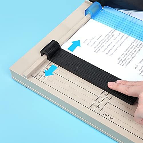 YDHNB kağıt kesme makinesi, A4 Giyotin Kolu Kesici Kağıt Kesici Gridded Fotoğraf Kesici ile ABS Taban, 310mm Kesim Uzunluğu,