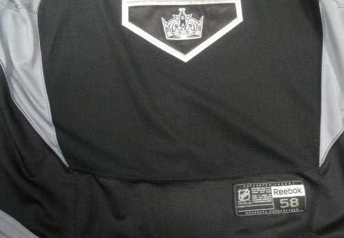 Los Angeles Kings Oyunu Kullanılmış Uygulama Forması Siyah McDonalds Yama Reebock 80-Oyun Kullanılmış NHL Formaları