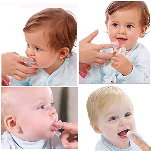 Bebek Parmak Diş Fırçası, Yumuşak ve Güvenli Çocuk Bebek Eğitim Diş Jeli Bebek Diş Fırçası Parmak Diş Fırçası, Çocuğunuzun Sağlıklı