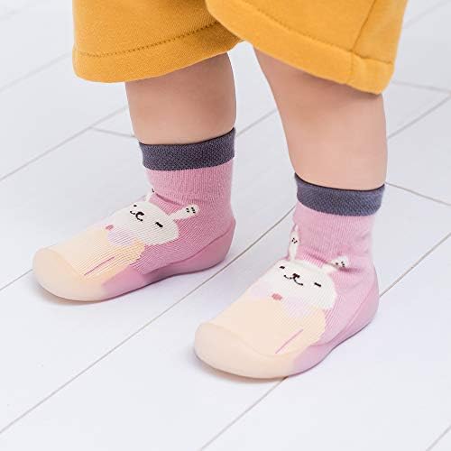 Bebek Yürümeye Başlayan Çorap Ayakkabı Kaymaz Terlik Yumuşak Taban Nefes Pamuk Bahar Sonbahar yürüyüş ayakkabısı Bebek Kız Erkek
