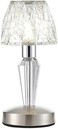 Kristal Dokunmatik Masa lambası, USB Arayüzü, kristal abajur Metal Taban Başucu lambası, Yatak Odası Oturma Odası Dekoratif lamba,