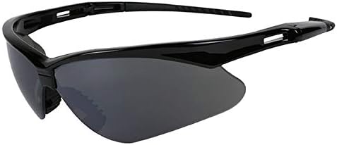 Jackson Güvenlik V30 25688 Nemesis Güvenlik Gözlükleri 3000356 (3 Çift) (Duman Ayna Lensli Siyah Çerçeve)