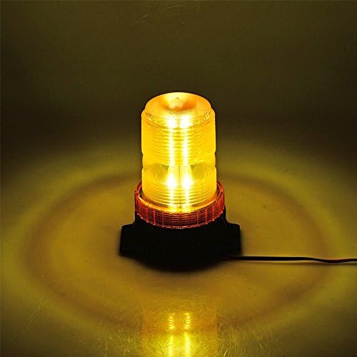 Amber Sarı 30 LEDs 30 W Tehlike Inşaat Acil Uyarı Yanıp Sönen Güvenlik Strobe Beacon ışık 360° Kapsama Süper parlak Anti-titreşim