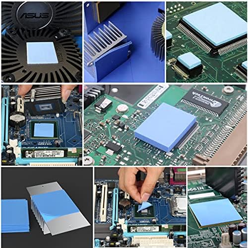 Yüksek Verimli Termal Ped, 6 W/Mk'ye kadar İletkenlik, CPU GPU SSD IC LED veya Yüksek Sıcaklık Direncine sahip Soğutucu Soğutma