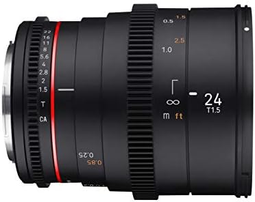 MFT için Rokinon 24mm T1.5 Cine DSX Yüksek Hızlı Geniş Açı Cine Lens