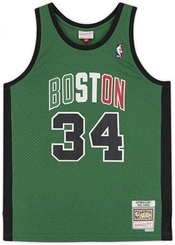Paul Pierce Boston Celtics İmzalı Kırmızı ve Beyaz Alternatif Mitchell & Ness Replika Forması-İmzalı NBA Formaları