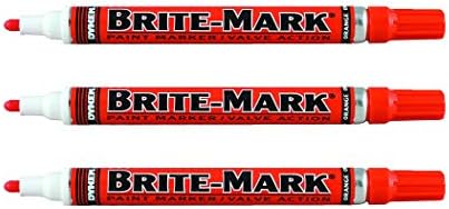 Brite-Mark Orta Uçlu Boya Kalemi, Turuncu, 3'lü Paket