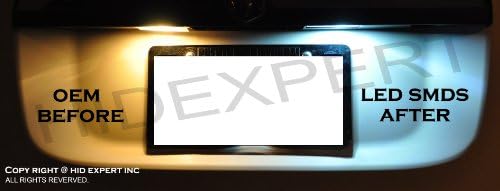 ICBEAMER x5 PRS LED Park Yedekleme Plaka Park Kubbe ışık Ampüller Fit: T10 168 194 920 921 [Süper Beyaz]