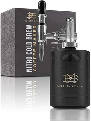 My Morning Brew Nitro Soğuk Demleme Kahve Makinesi / Premium Taşınabilir Ev Demleme Seti (Siyah)