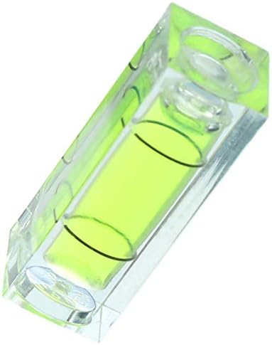 15x15x40mm / 0.59x 0.59 x 1.57 Küçük Kabarcık Mini Kare su terazisi Işareti Ölçüm Aletleri Düzeni Araçları Plastik Yeşil (10