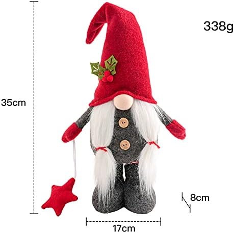 Noel Glow Gnome peluş bebek / FVCENT 2 adet Noel Gnome Hediyeler Tatil Dekorasyon ile ışık ,el yapımı iskandinav Tomte Peluş