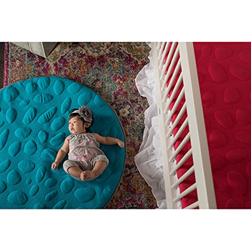 Nook Uyku Lilypad Oyun Matı (Tavuskuşu) - Bebek için Organik Oyun matı - Makinede Yıkanabilir-40 Yuvarlak