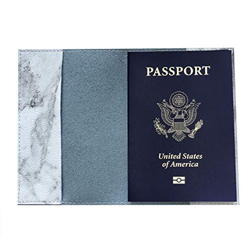 Kişiselleştirilmiş Pasaport Tutucu ile Adı, Mr ve MRs Düğün Özel Hediyeler ile Beyaz mermer Tasarım, seyahat Kılıf ile kendi