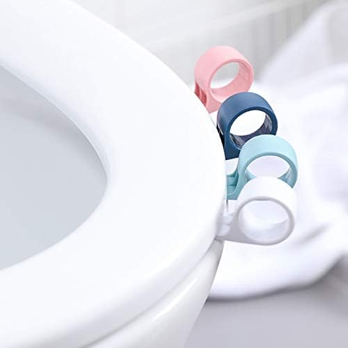 Dİ QİU REN Tuvalet Kapağının Kolu 3 Adet Temassız Kapak Kaldırıcıdır, Tuvaleti Temiz Tutar ve Yapışkan Sünger Çıkartmaları Sağlar
