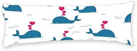 Bir balina ısı vücut yastık kılıfı ile uzun vücut yastık kapak x