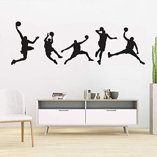 Basketbol Oyuncuları Duvar Çıkartmaları Slam Dunk Duvar Sticker DIY Duvar Kağıdı Ev sanat dekoru Çocuklar için Yatak Odası