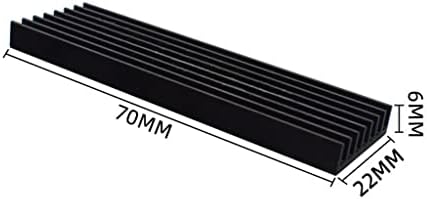 Bxcqzs M2 katı Hal sabit disk ısı emici alüminyum 70x22x6mm 2280 NVME SSD PCIE Soğutucu radyatör termal soğutma yeleği Seti