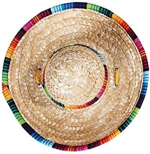 CheeseandU 2 Paketi ile El Işi Pet Hasır Şapka Ayarlanabilir Çene Kayışı, güzel Güneş Şapka Komik Meksika Parti Kostüm Partisi
