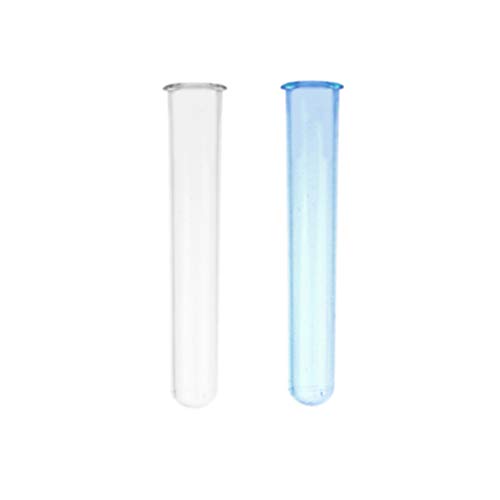 Cabilock 4 adet Plastik test tüpü Şeffaf Tüp Vazo vidalı kapaklar Tıbbi Kimyasal Laboratuvar Laboratuvar Okul Eğitim Bar KTV