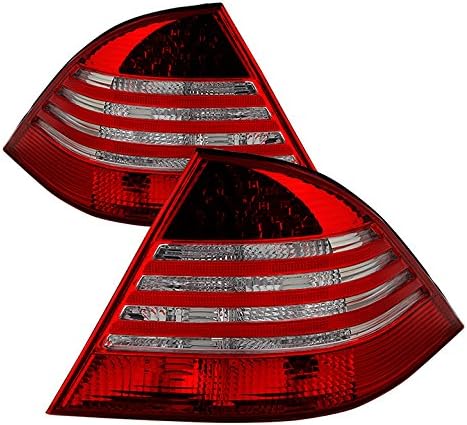 Mercedes Benz S Class W220 00-05 için Euro LED Stil Kuyruk Lambası-Kırmızı Temizle