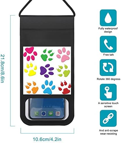 Footprint01 Su Geçirmez Telefon Kılıfı-Plaj Dostu Kuru Çanta, Açık Havada Yaşam Tarzı Kılıfı-iPhone ile uyumlu, Samsung 6.5 inç'e