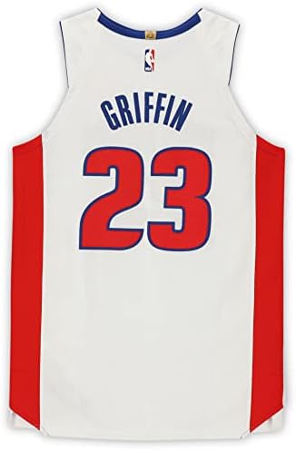 Blake Griffin Detroit Pistons Oyuncusu-2019-20 NBA Sezonundan 23 numaralı Beyaz Formayı Çıkardı-50 + 4 Beden-NBA Maçında Kullanılan