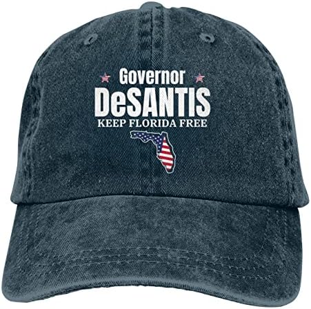 Vali Ron Desantis Tutmak Florida Ücretsiz Beyzbol Kapaklar Erkek Kadın Topu Şapka Ayarlanabilir kamyon şoförü şapkası Siyah Şapka