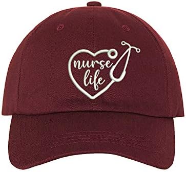 PRFCTO Hemşire Hayatı Emboridered Unisex Beyzbol Şapkası - Hemşirelik Şapkası - Hemşireler için Şapka