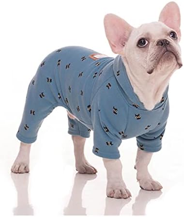 NJDAUTO Giyim ve Aksesuarları Sonbahar Pet Köpek Giysileri Küçük Köpek Giysileri Bulldog Sıcak Tulum Köpek Kalın Giysiler Chihuahua